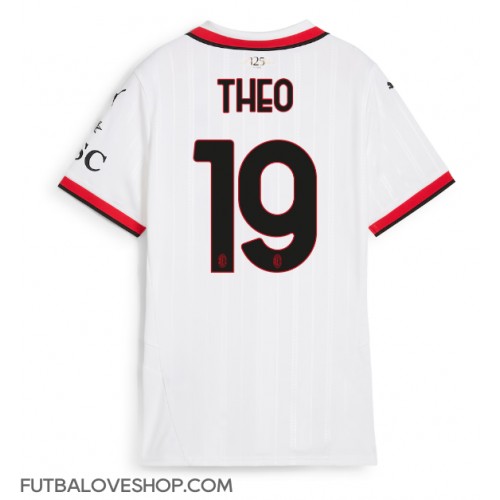 Dres AC Milan Theo Hernandez #19 Preč pre Ženy 2024-25 Krátky Rukáv